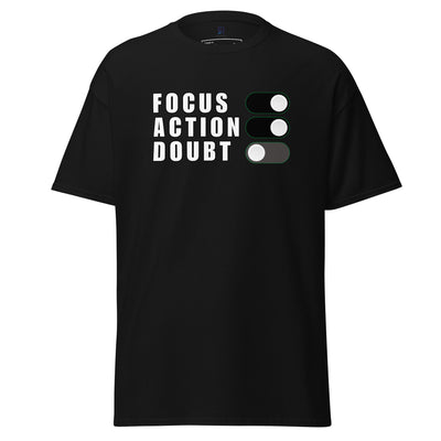 Mens-Classic-Black-T-Shirt-Focus-Action-Doubt