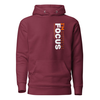 Womens-Hoodie-premium-hoodie-maroon-Im-Focus