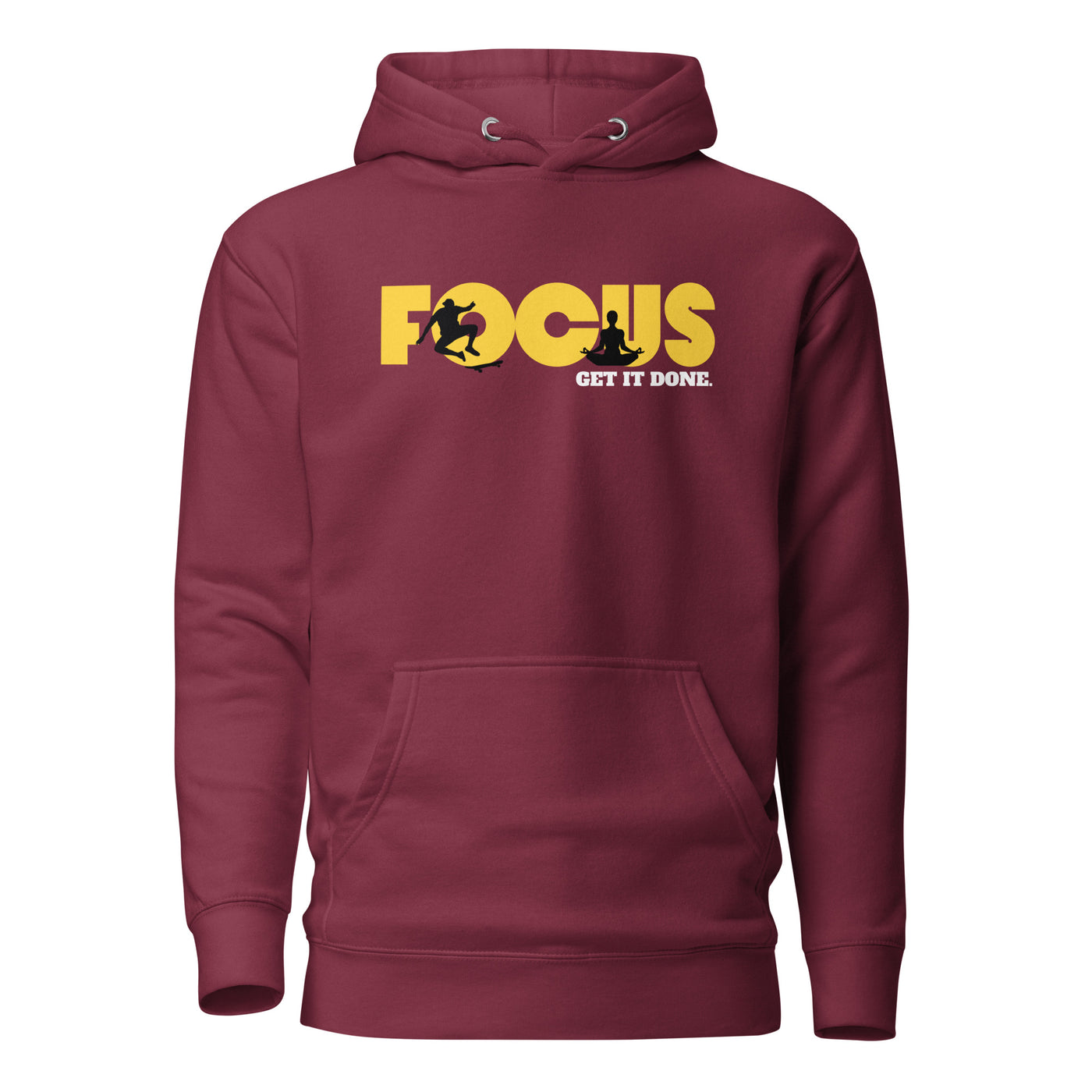 Womens-unisex-premium-hoodie-maroon-focus-get-it-done