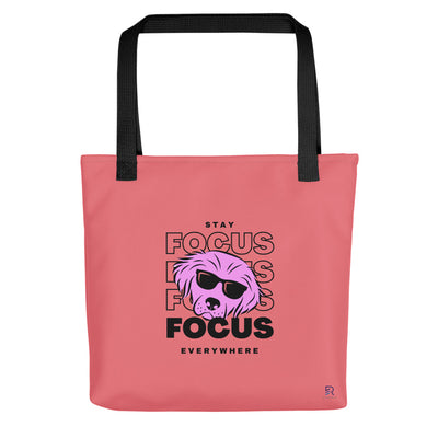 Froly Tote Bag with Black Handle - Focus Everywhere