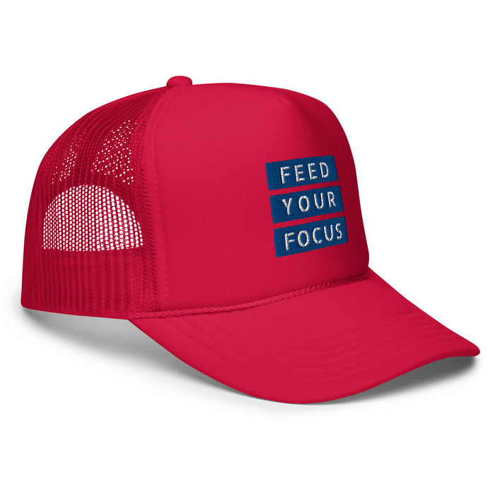 Foam Red Trucker Hat - Feed Your Focus