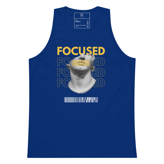 Men’s Premium Royal Tank Top - Focused