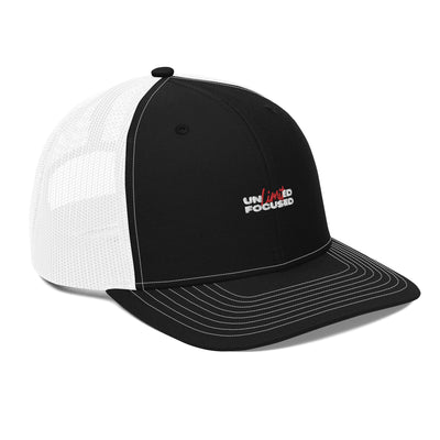 Snapback Black/White Trucker Cap - Unlimited Focus