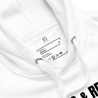 Women’s White Hoodie - Focus and Relax